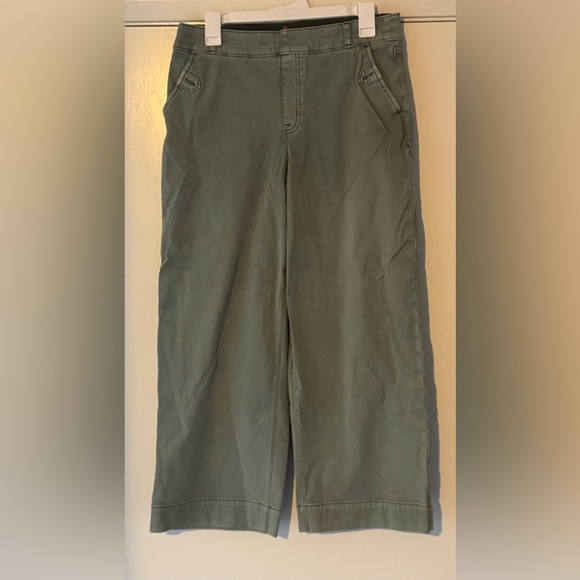 SPANX Stretch Twill Cropped Wide Leg Pants - Picture 7 of 10